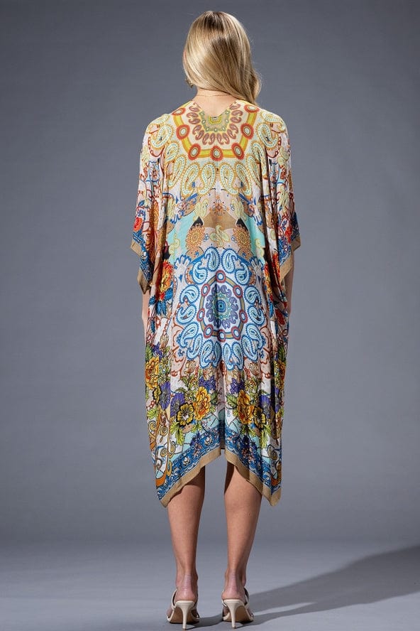 Urbanista Urbanista Gold Blue Mandala Kimono - Little Miss Muffin Children & Home