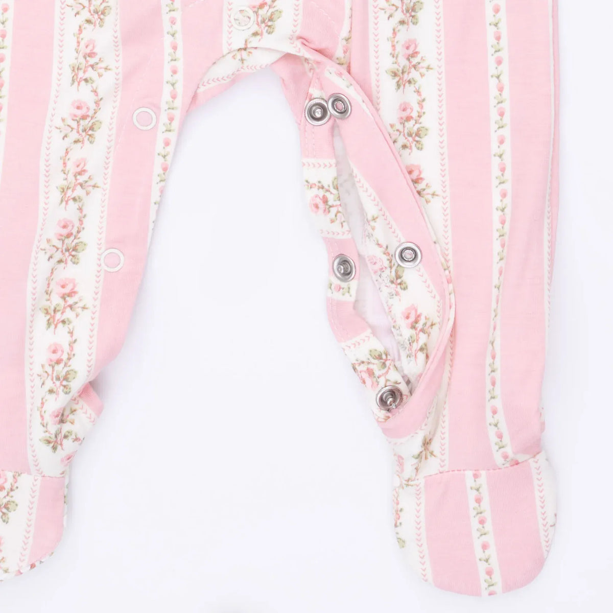 Angel Dear Antoinette Stripe Smocked Peter Pan Snap Footie - Little Miss Muffin Children & Home