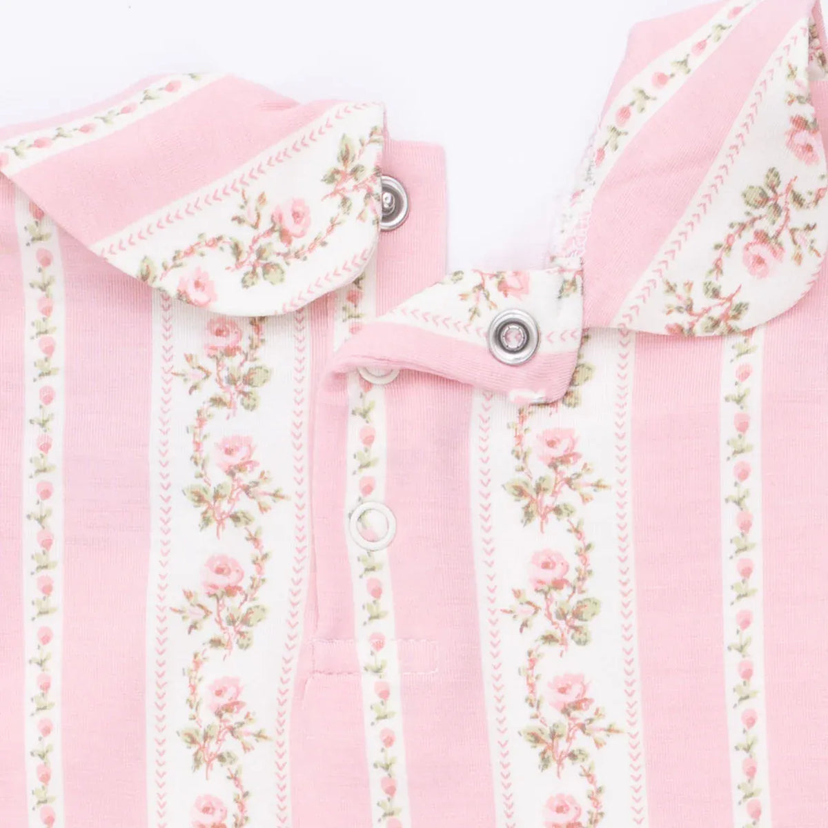 Angel Dear Antoinette Stripe Smocked Peter Pan Snap Footie - Little Miss Muffin Children & Home