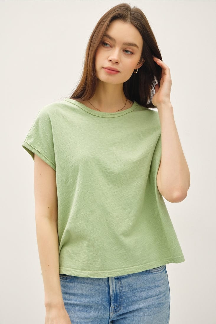 Be Cool Exposed Seam Detail Boxy Muscle Top - Little Miss Muffin Children & Home