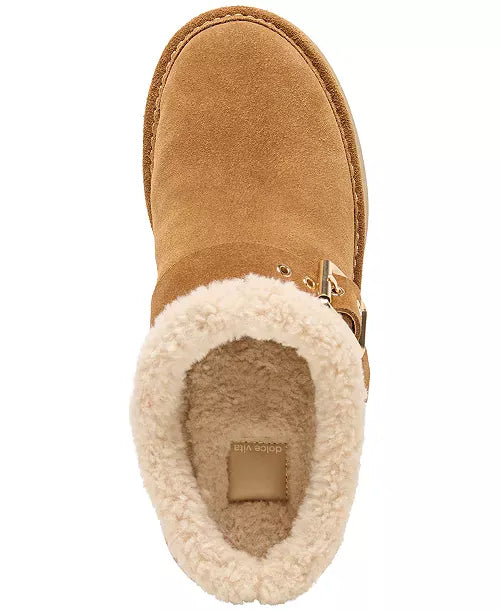 Dolce Vita Dolce Vita Oslo Plush Platform Slip-On Shoe – Light Brown Suede - Little Miss Muffin Children & Home