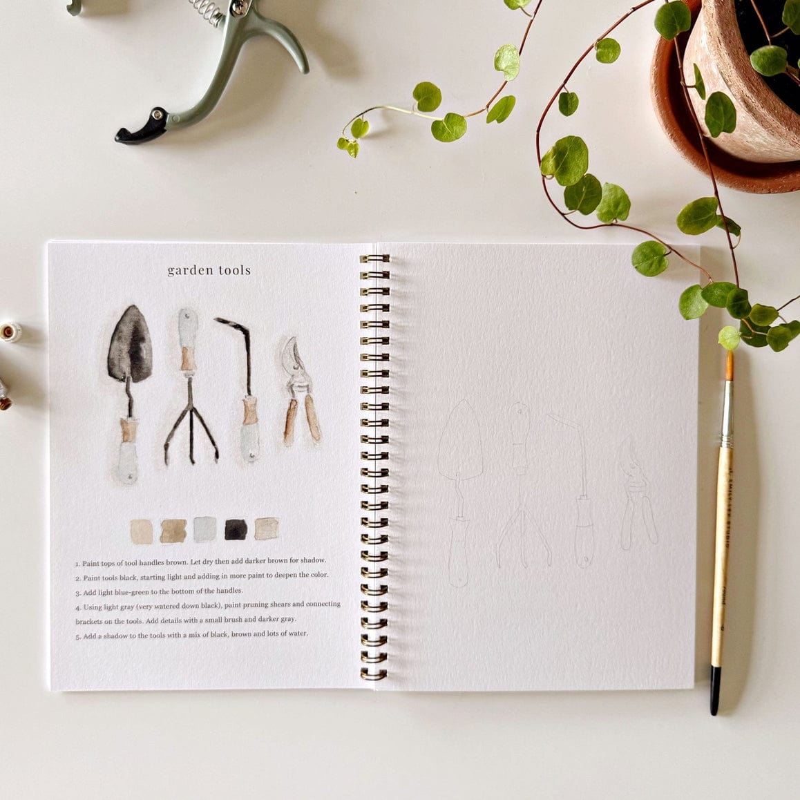 Emily Lex Studio Emily Lex Studio Garden Watercolor Workbook - Little Miss Muffin Children & Home