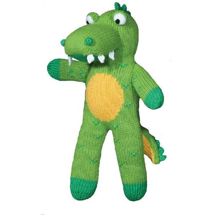 Petit Ami & Zubels Big Al the Alligator Knit Doll 7" Rattle - Little Miss Muffin Children & Home