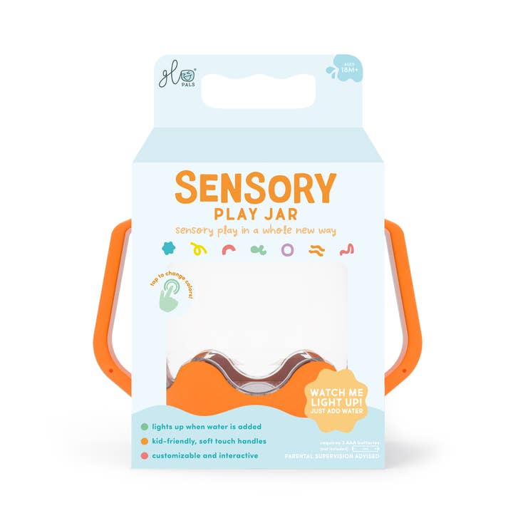 Glo Pals Orange Sensory Play Jar - Little Miss Muffin Children & Home