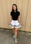 Mardi Gras Creations Mardi Gras Creations Sequin Adult Skort - White - Little Miss Muffin Children & Home