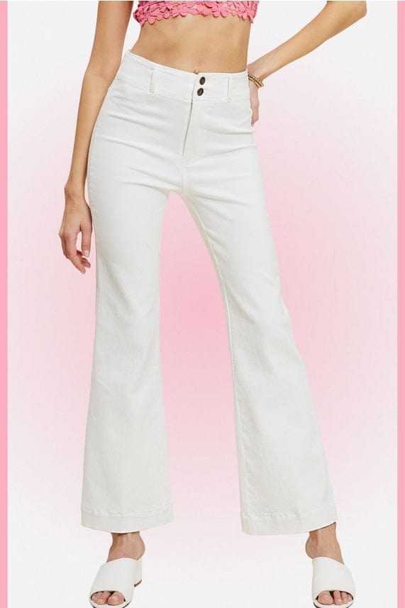 La Miel La Miel Soft Washed All Season Stretchy Two Button Pants - Little Miss Muffin Children & Home