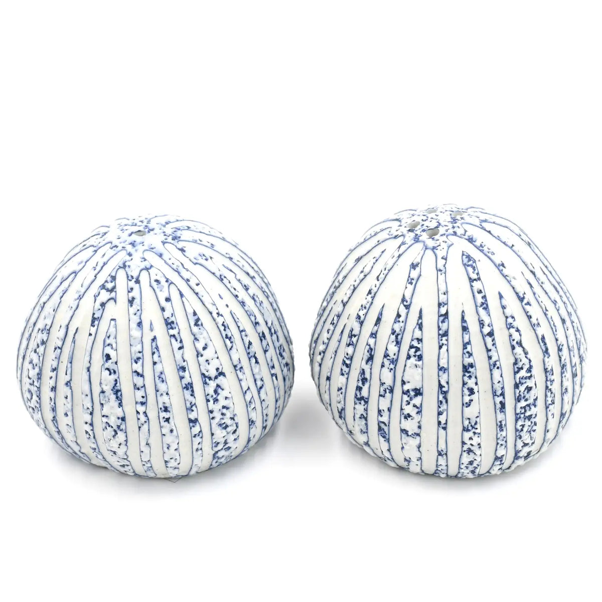 Pebble Handcrafted Porcelain Salt and Pepper Shaker Set