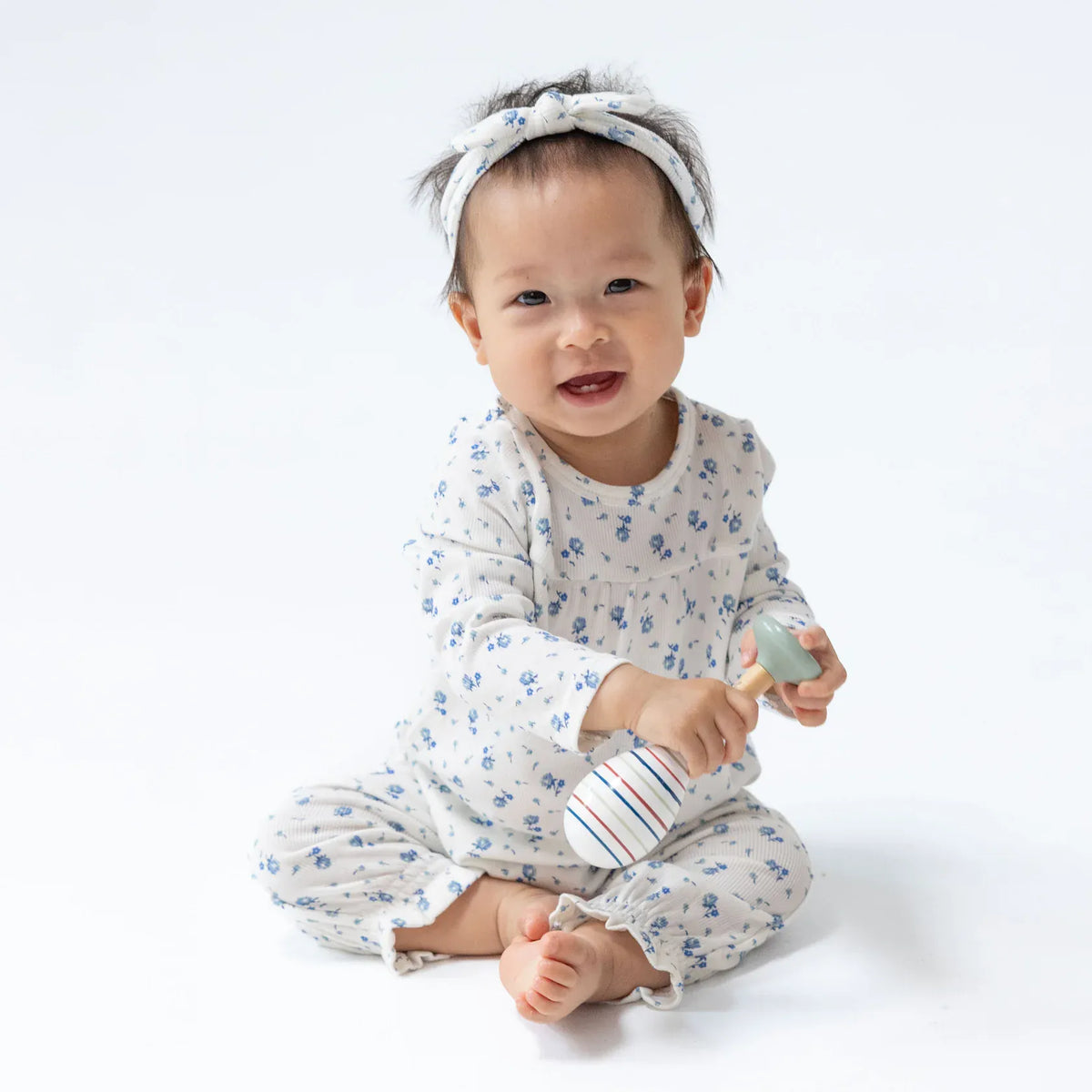 Angel Dear Joli Rosette Cuffed Sleeve Romper - Little Miss Muffin Children & Home