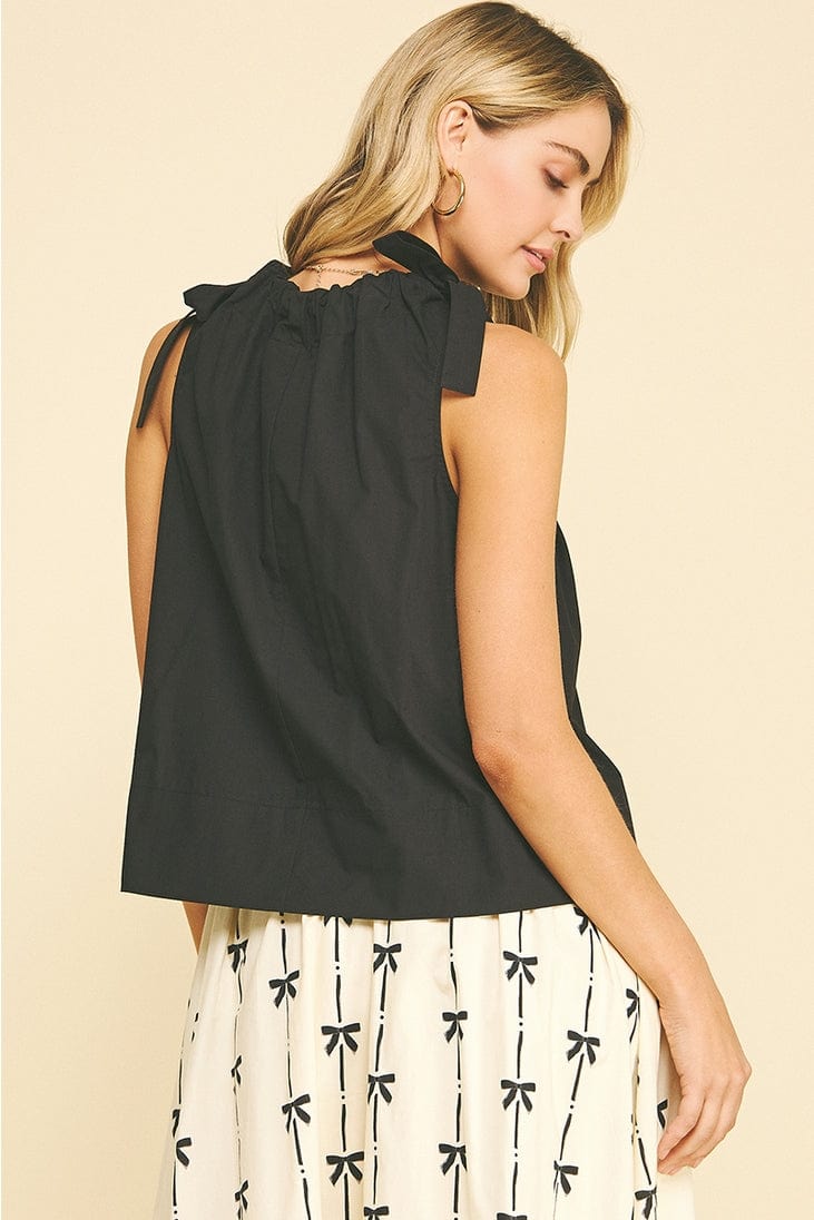 Pinch Tie Shoulder Sleeveless Top - Little Miss Muffin Children & Home