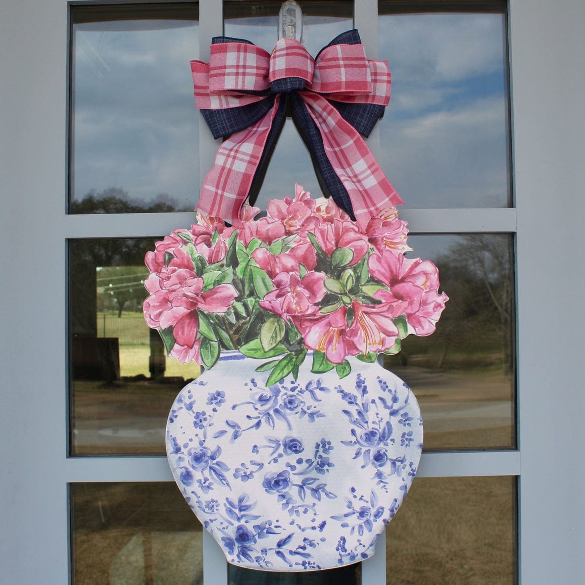 Front Porch Elegance Front Porch Elegance Azaleas in Bloom Door Hanger with Bow - Little Miss Muffin Children & Home