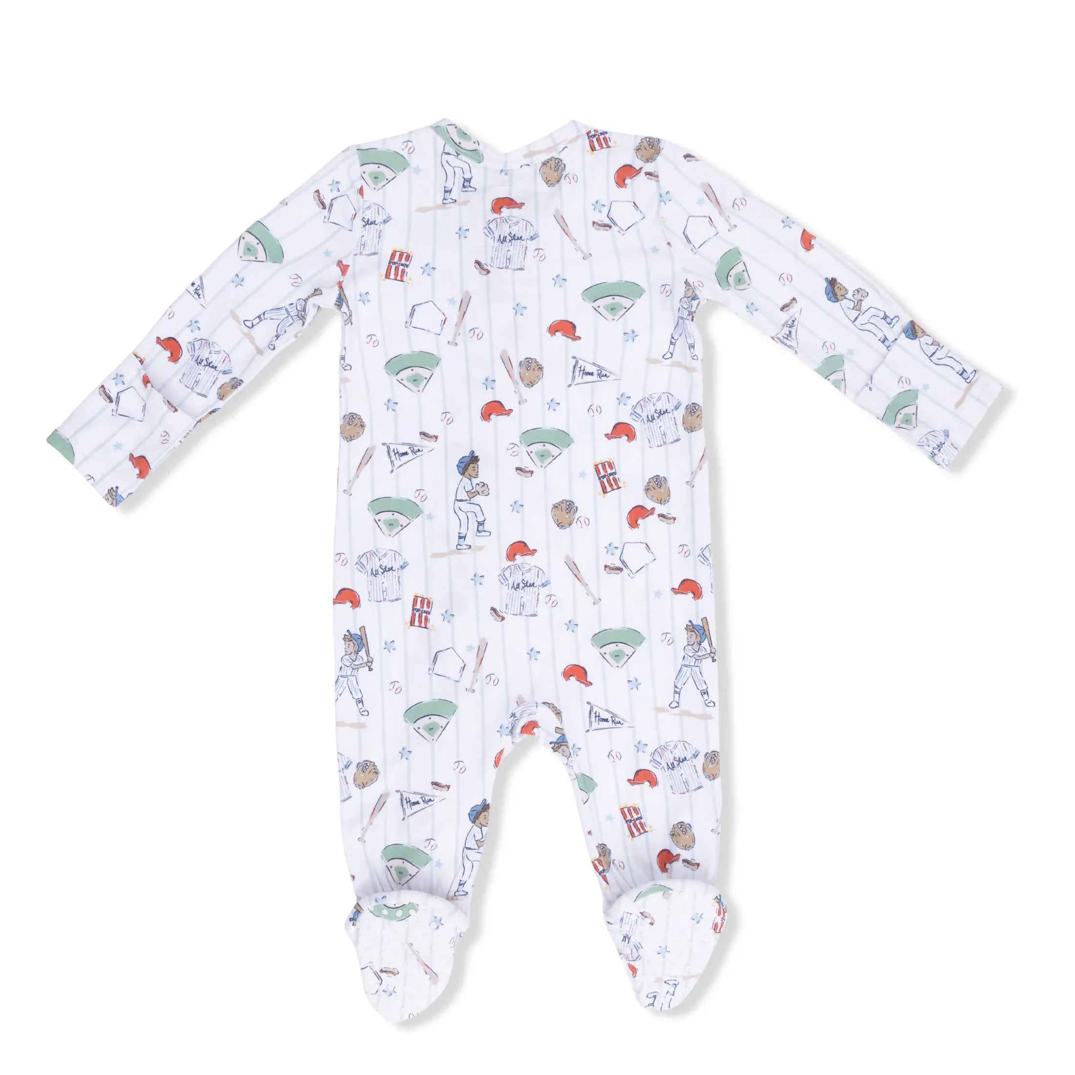 Home Run Baseball 2 Way Zipper Footie
