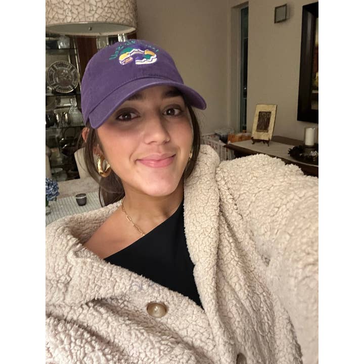 Whereable Art Mardi Gras Treat Yo’ Self King Cake Dad Hat - Little Miss Muffin Children & Home