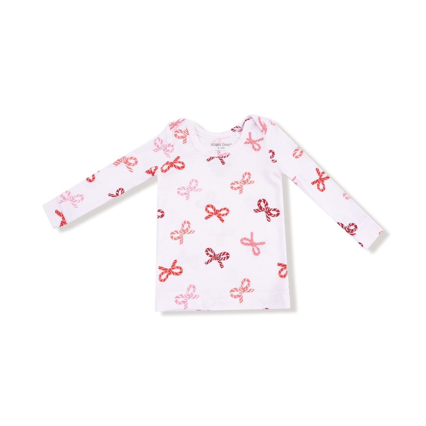 Angel Dear Candy Cane Bows Loungewear Set - Little Miss Muffin Children & Home