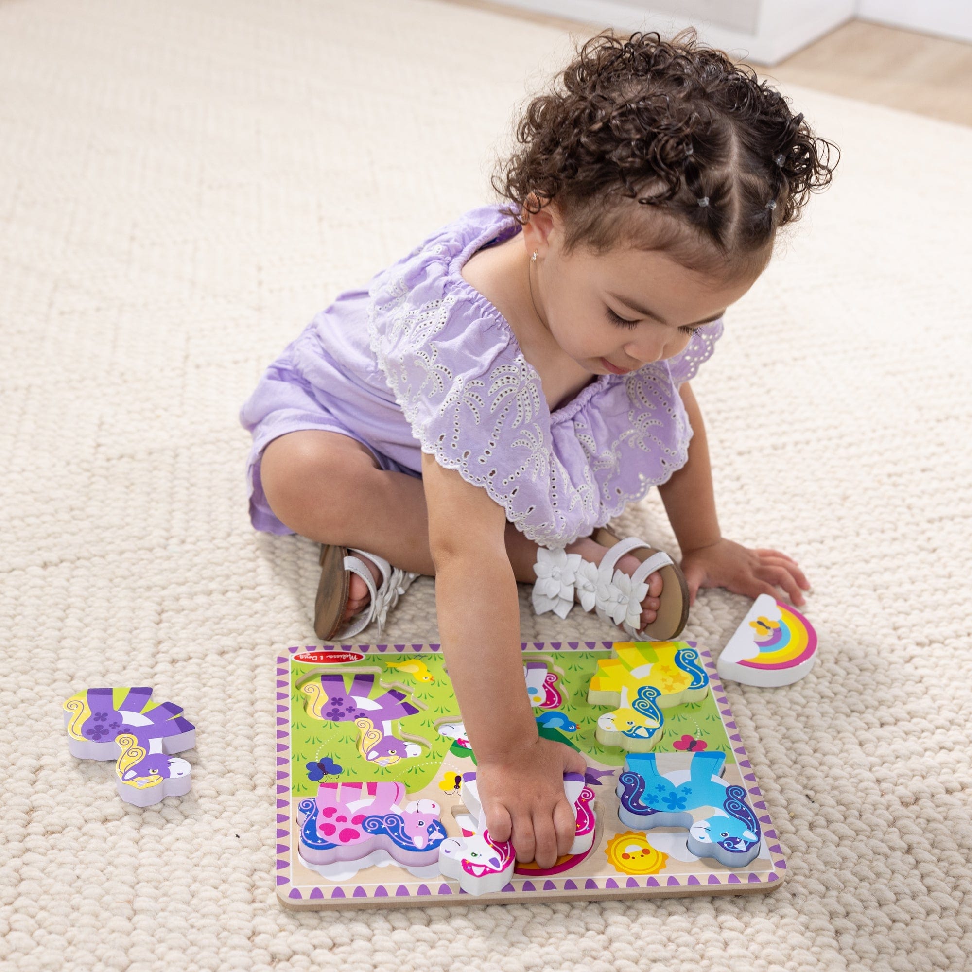 Melissa & Doug Melissa & Doug Unicorn Chunky Puzzle - Little Miss Muffin Children & Home
