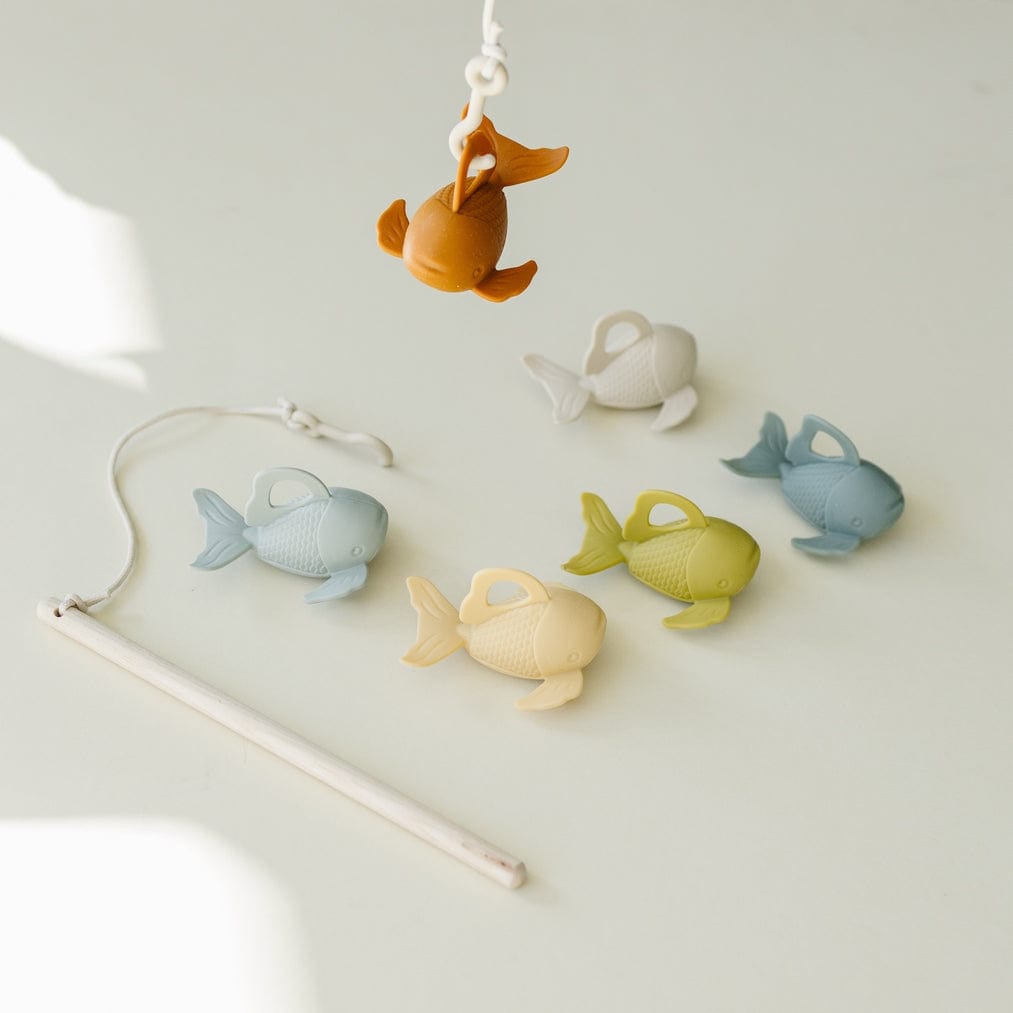 Marlowe & Co Marlowe & Co Silicone and Wood Fishing Play Set - Little Miss Muffin Children & Home