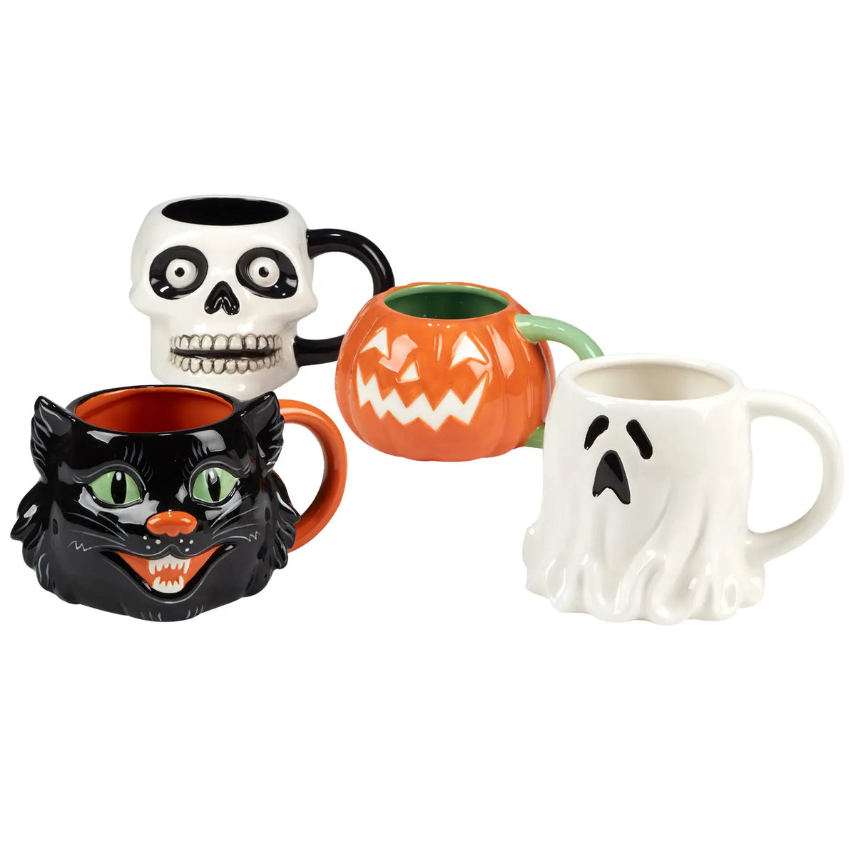 Scaredy Cat 3D Halloween 22oz Mug, 4 Available Styles