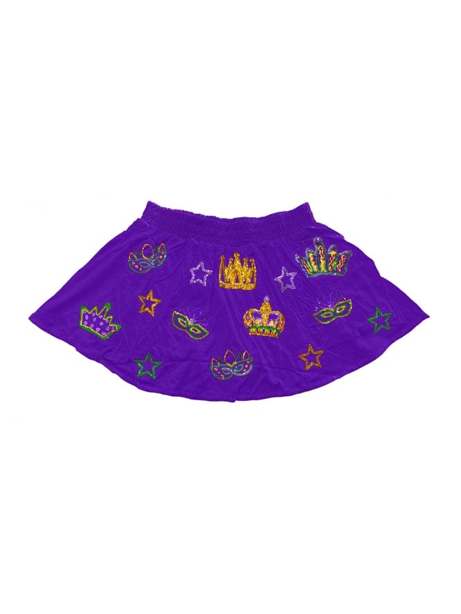 Mardi Gras Creations Mardi Gras Creations Adult Crown Skort - Purple - Little Miss Muffin Children & Home