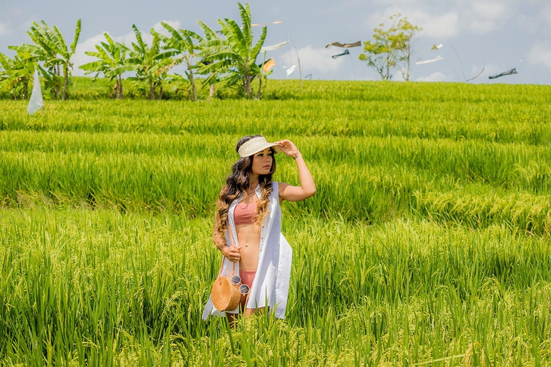 The Artisan and Company The Artisan and Company Island Visor Straw Hat - Little Miss Muffin Children & Home