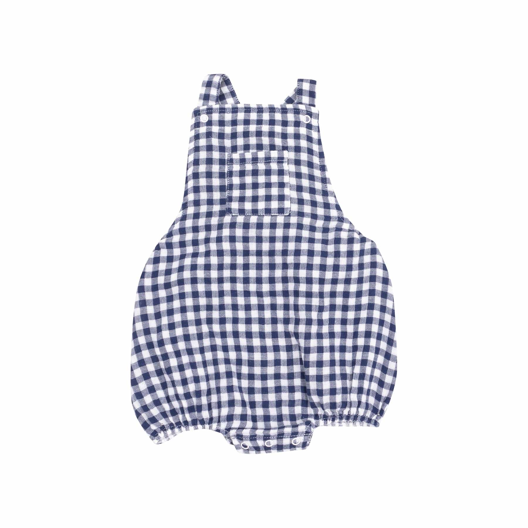 Angel Dear Angel Dear Navy Gingham Pocket Sunsuit - Little Miss Muffin Children & Home