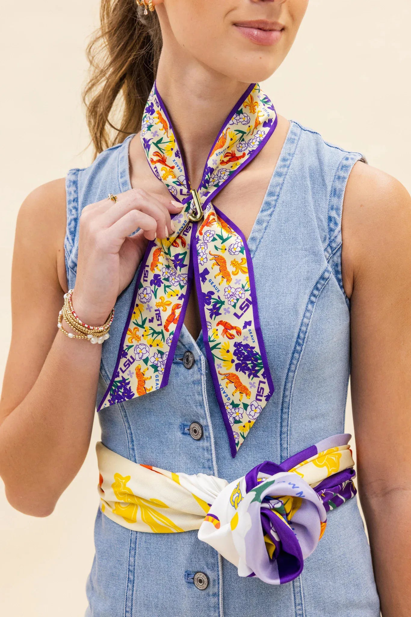 LSU Tigers Skinny Scarf