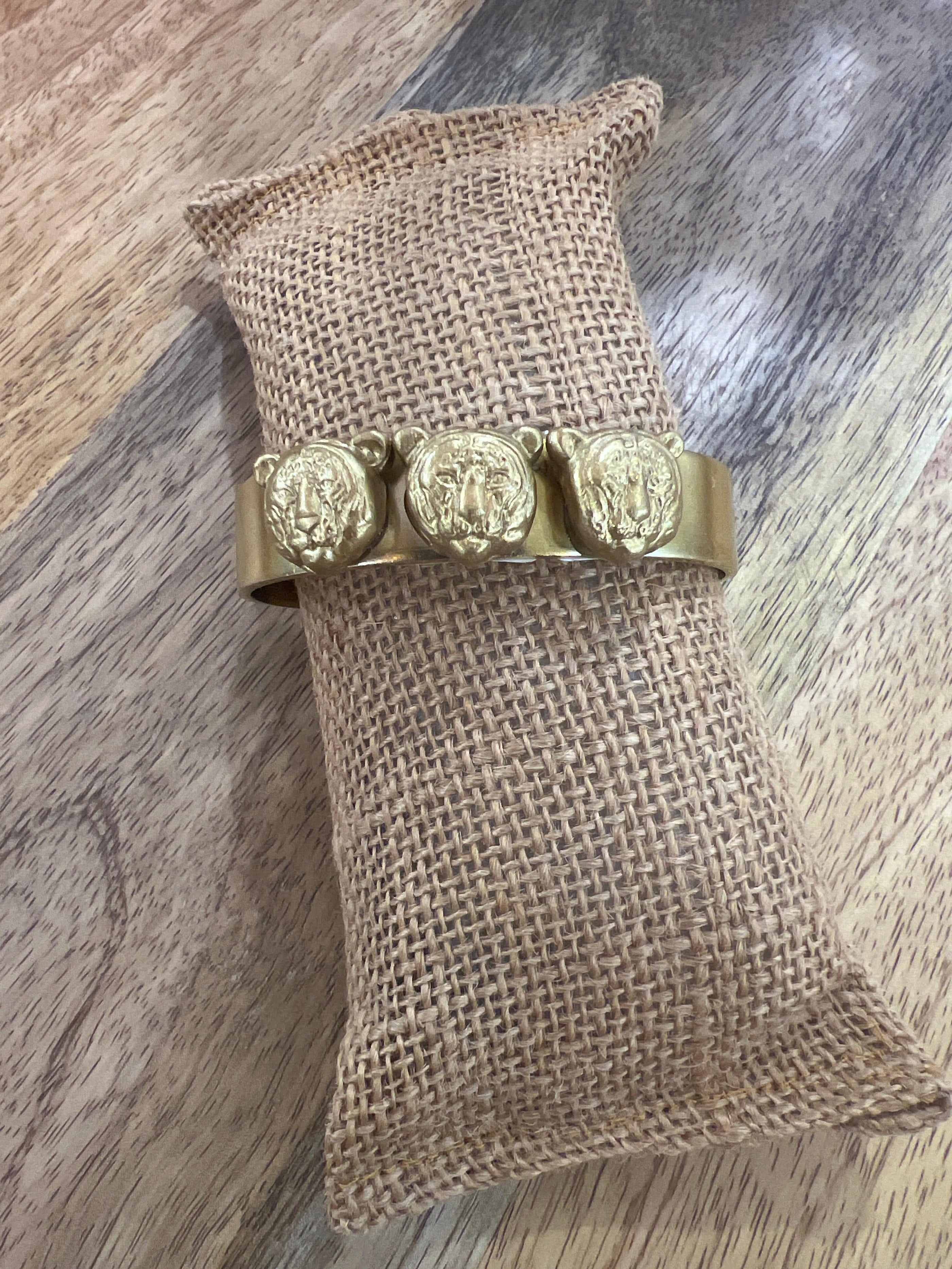 Carol Cassisa Carol Cassisa Trois Tigres Thin Brass Cuff - Little Miss Muffin Children & Home