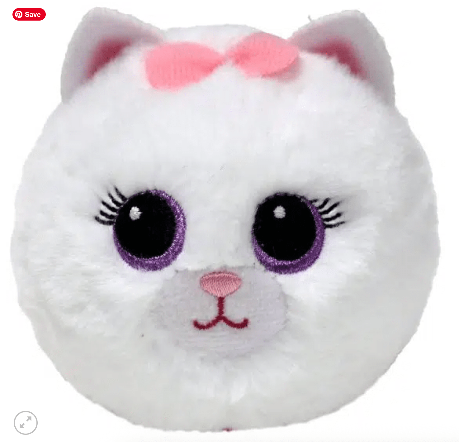 Ty Inc Purdy White Cat Beanie Bouncer - Little Miss Muffin Children & Home