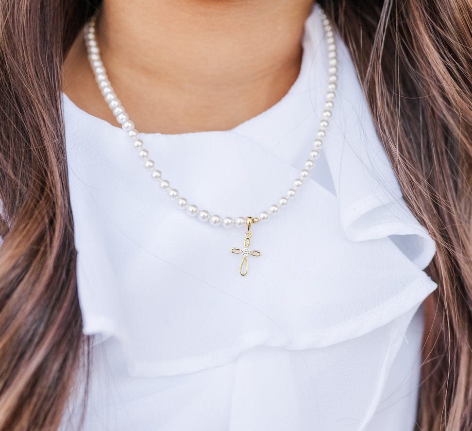 Cherished Moments Cherished Moments First Communion Cross Necklace - Little Miss Muffin Children & Home