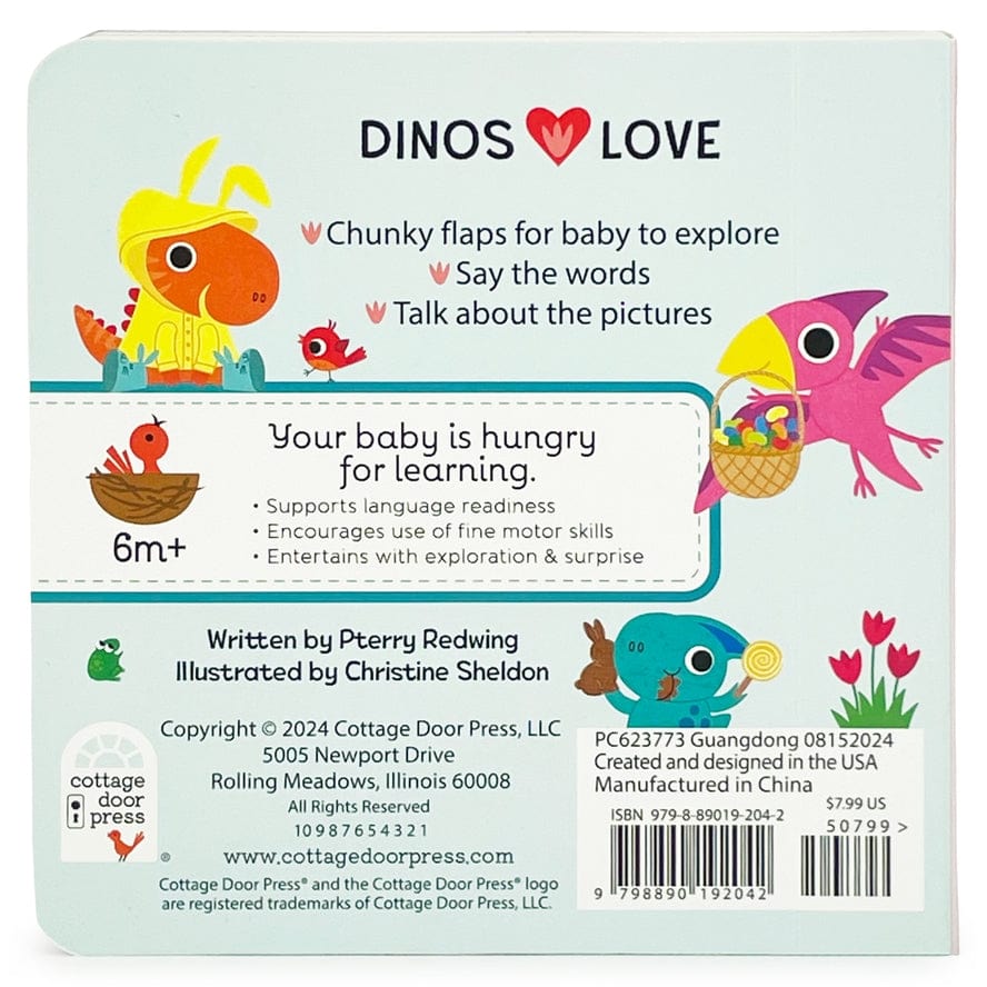 Cottage Door Press Dinos Love Jelly Beans Easter Lift-a-Flap Board Book - Little Miss Muffin Children & Home