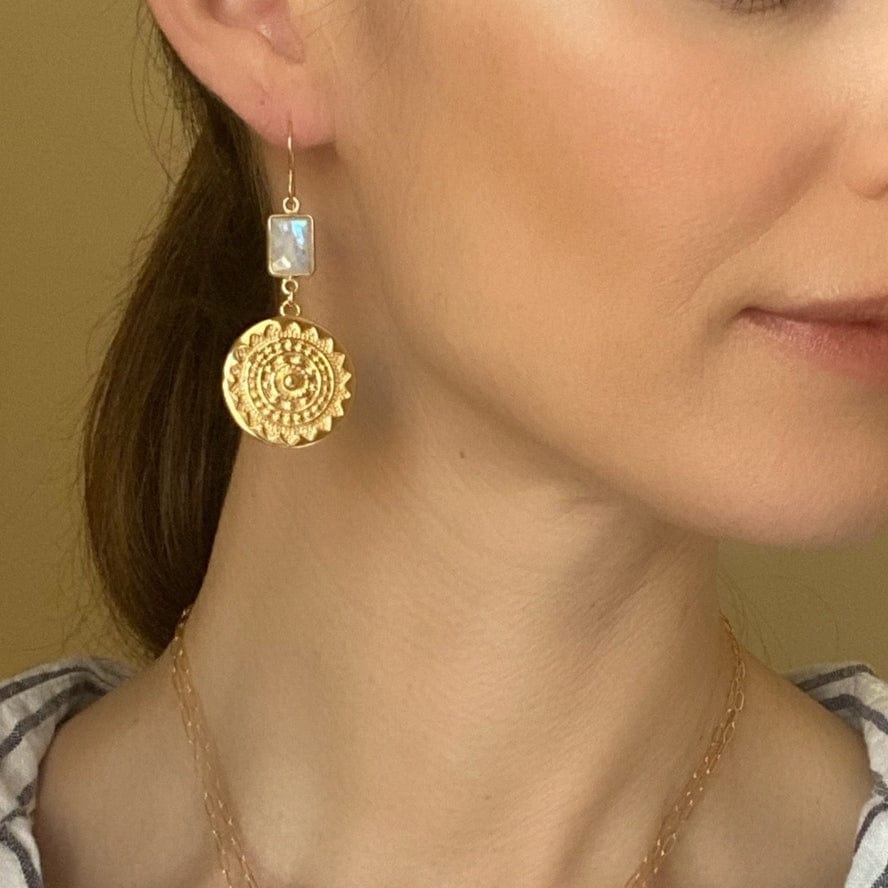 Amelia Rose Jewelry Sun Medallion Dangles - Little Miss Muffin Children & Home