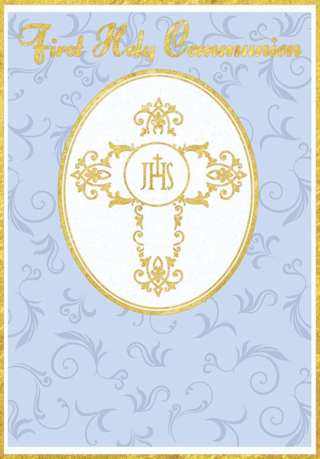 For Arts Sake For Arts Sake Gold Cross First Holy Communion Greeting Card - Little Miss Muffin Children & Home
