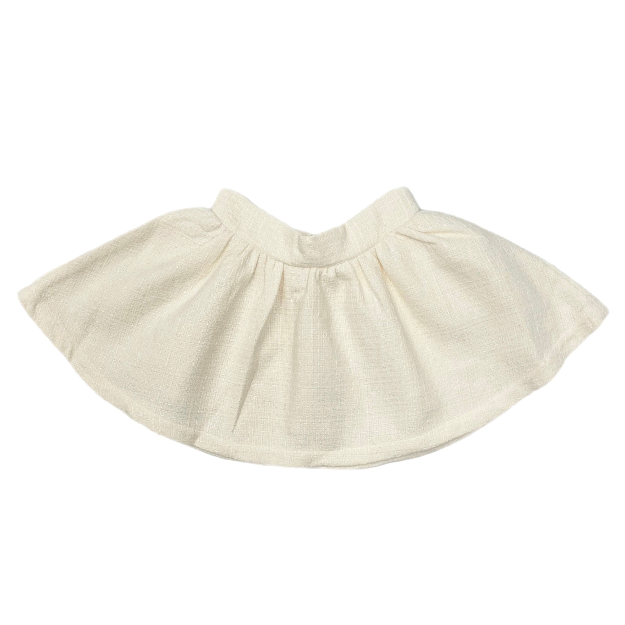 ivory tweed skirt