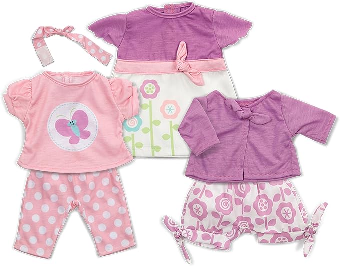 Melissa & Doug Melissa & Doug Mine to Love Mix & Match Fashion Doll Clothes - Little Miss Muffin Children & Home
