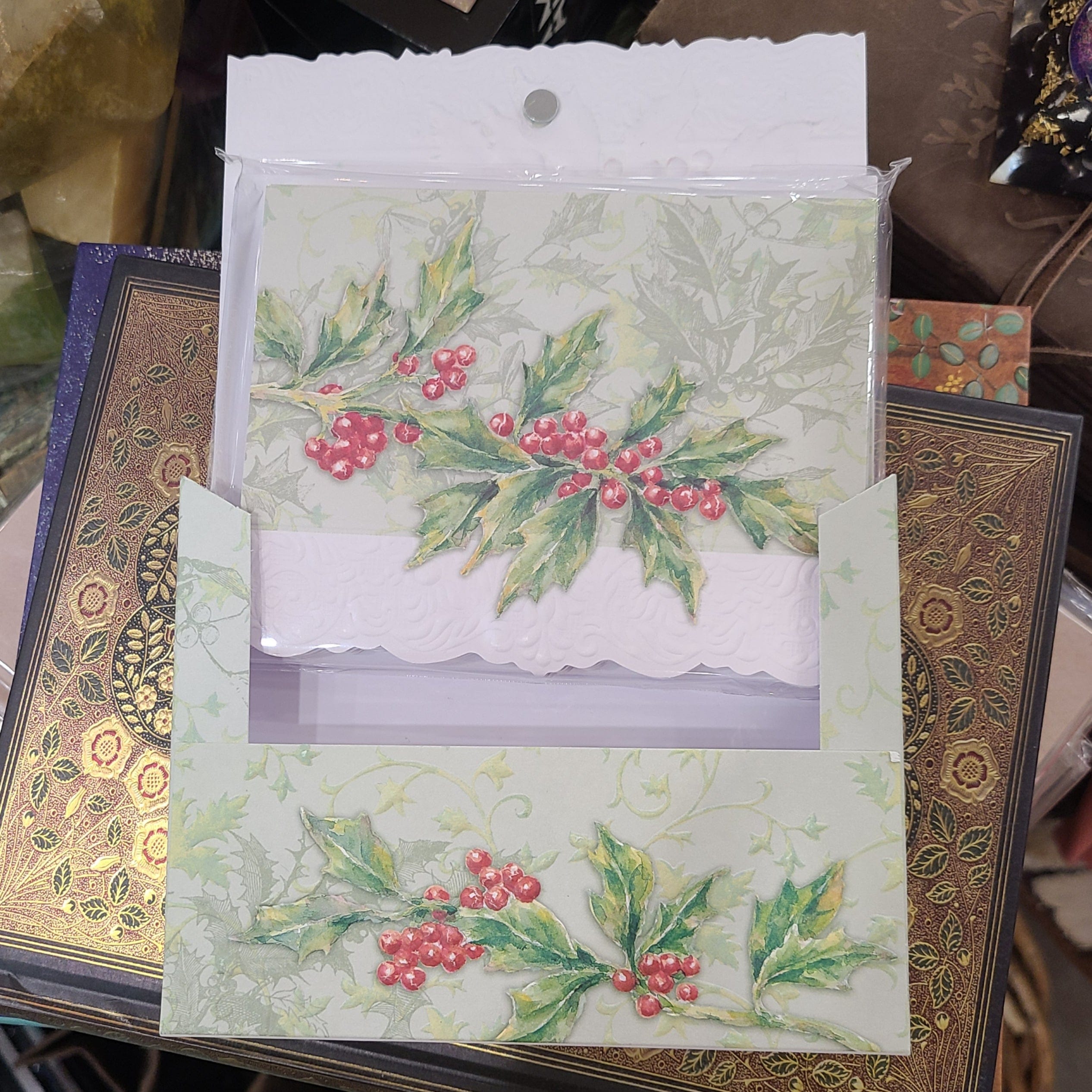 For Arts Sake For Arts Sake Holly and Berry Boxed Note Cards - Little Miss Muffin Children & Home