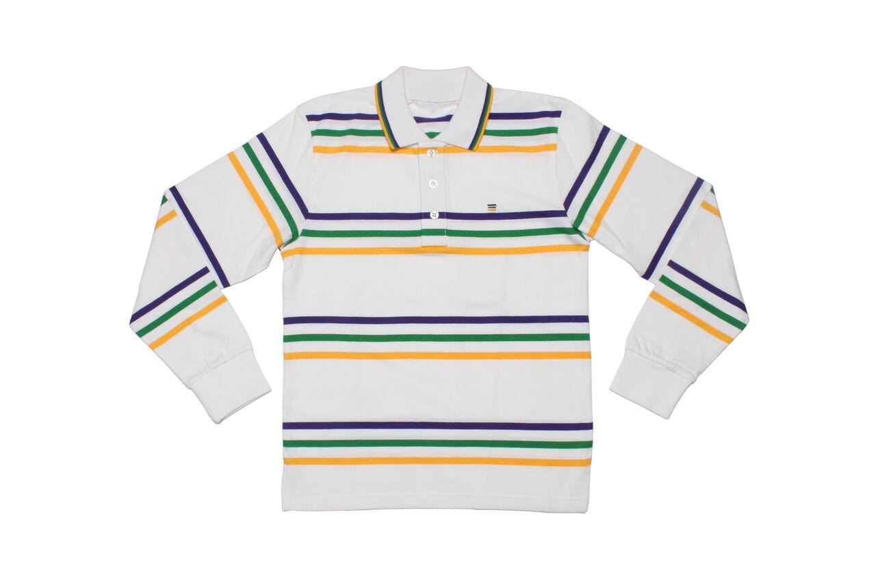 Mardi Gras Creations Mardi Gras Creations White Infinity Youth Long Sleeve Shirt - Little Miss Muffin Children & Home