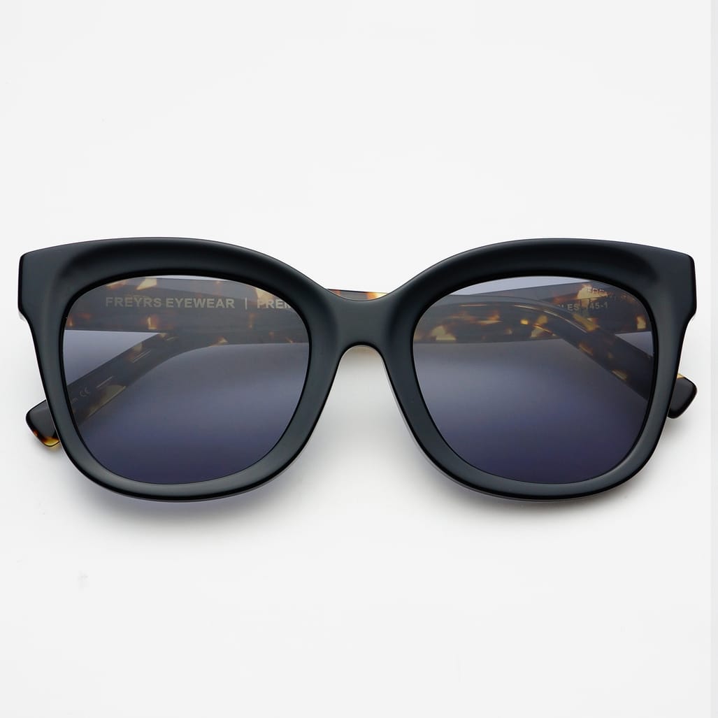 Freyrs Eyewear Naples Acetate Cat Eye Sunglasses Black/Tortoise - Little Miss Muffin Children & Home