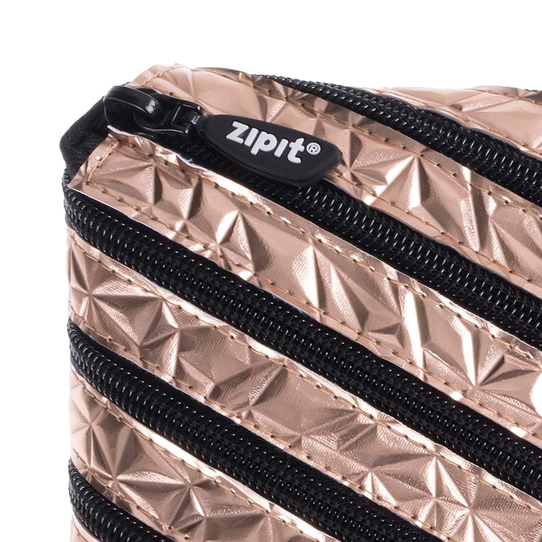 Zipit Usa Metallic Pouch in Rosegold - Little Miss Muffin Children & Home