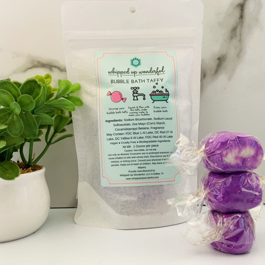 Whipped Up Wonderful Whipped Up Wonderful Lavender Bubble Bath Taffy - 6 Pieces - Little Miss Muffin Children & Home