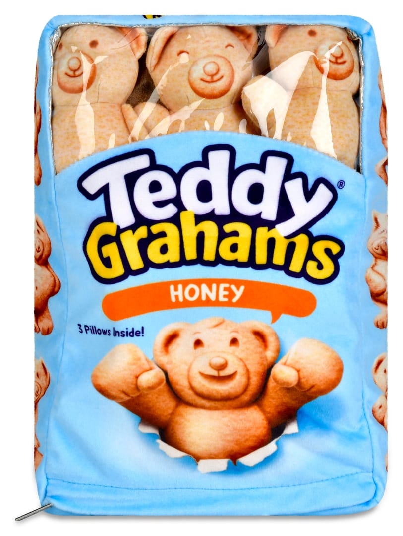 iScream Teddy Grahams Honey Packaging Plush - Little Miss Muffin Children & Home