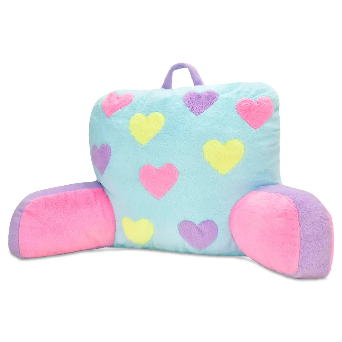 Hearts Color Block Lounge Pillow