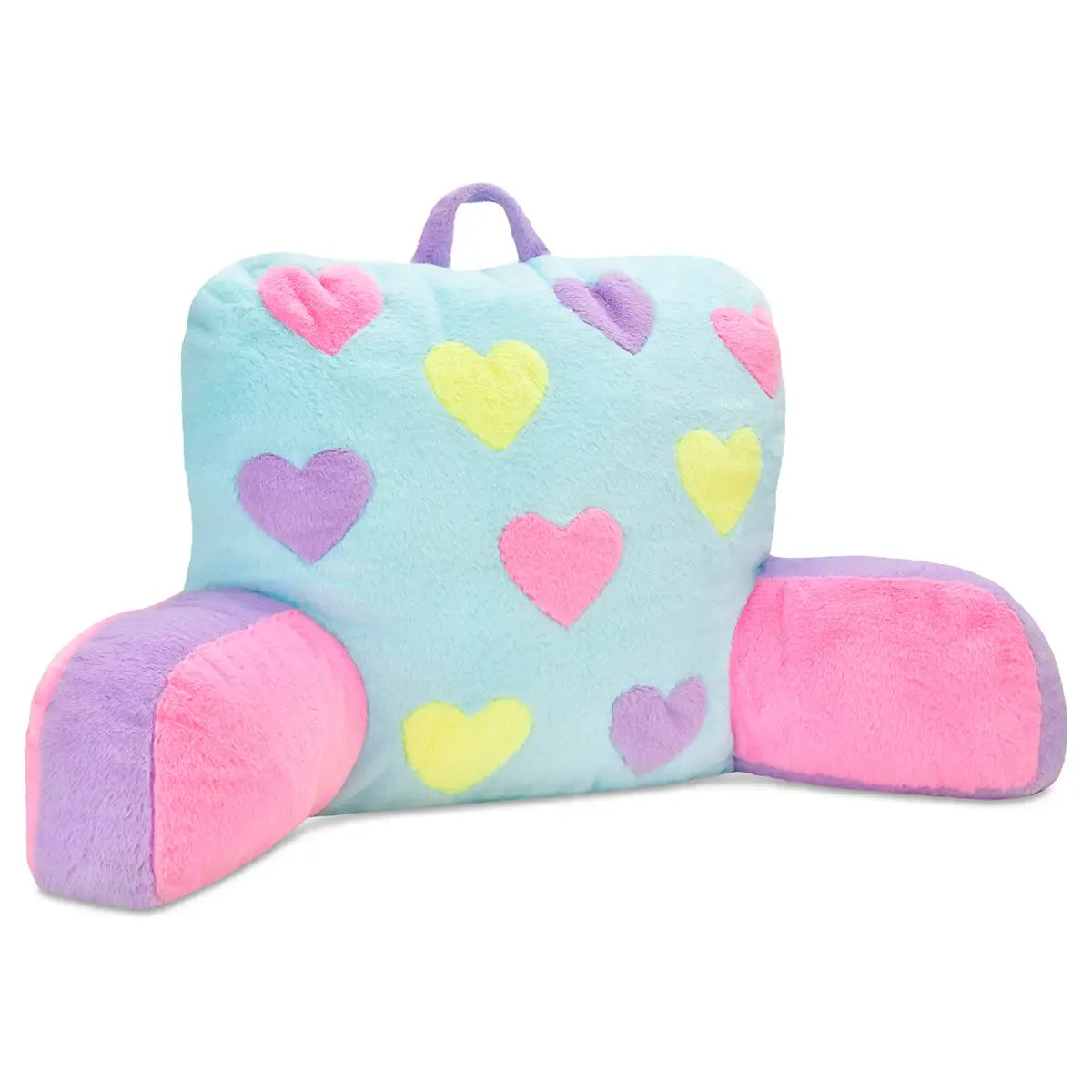 Hearts Color Block Lounge Pillow