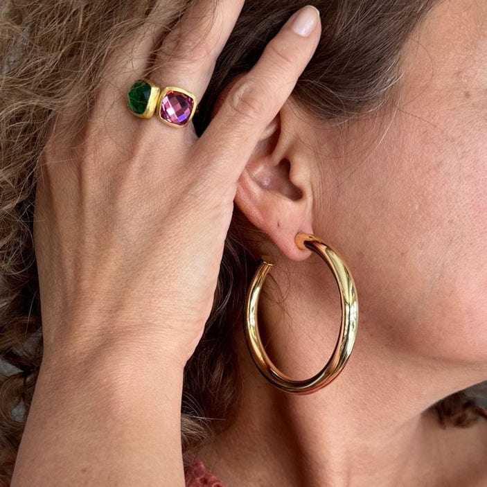 Betty Carre Betty Carre Tokyo Hoop Earrings Shiny Gold - Little Miss Muffin Children & Home