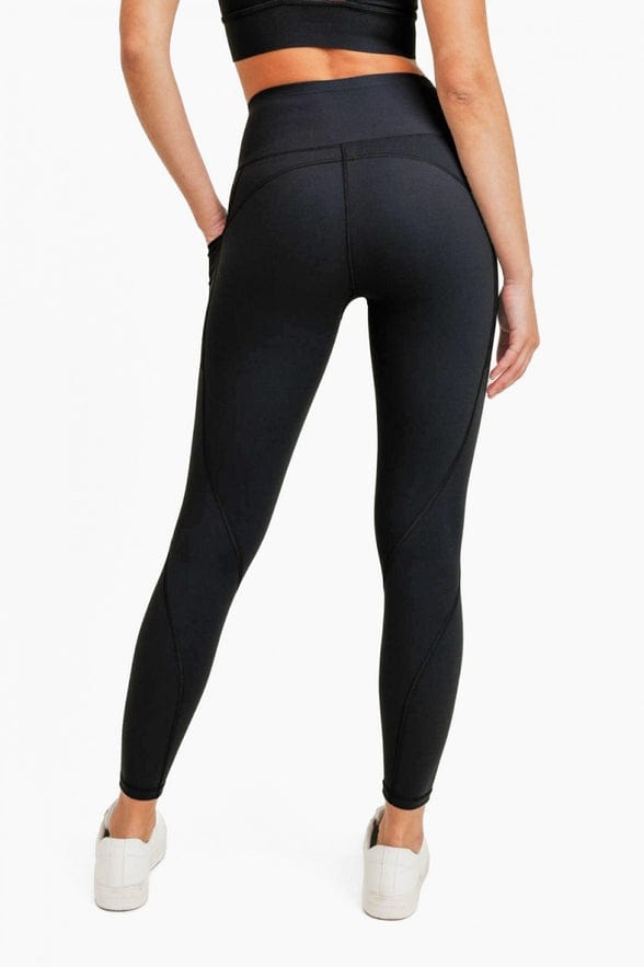 Mono B Mono B Contour Band Essential Highwaist Leggings - Little Miss Muffin Children & Home