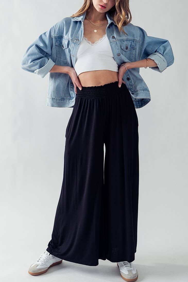 Fashion Week Fashion Week Modal Wide Leg Pants - Little Miss Muffin Children & Home