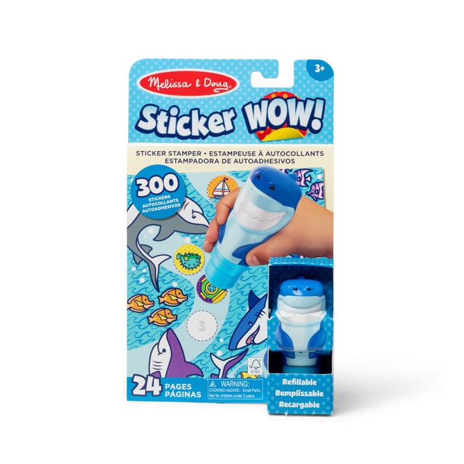Melissa & Doug Sticker WOW!® Activity Pad & Sticker Stamper - Shark - Little Miss Muffin Children & Home