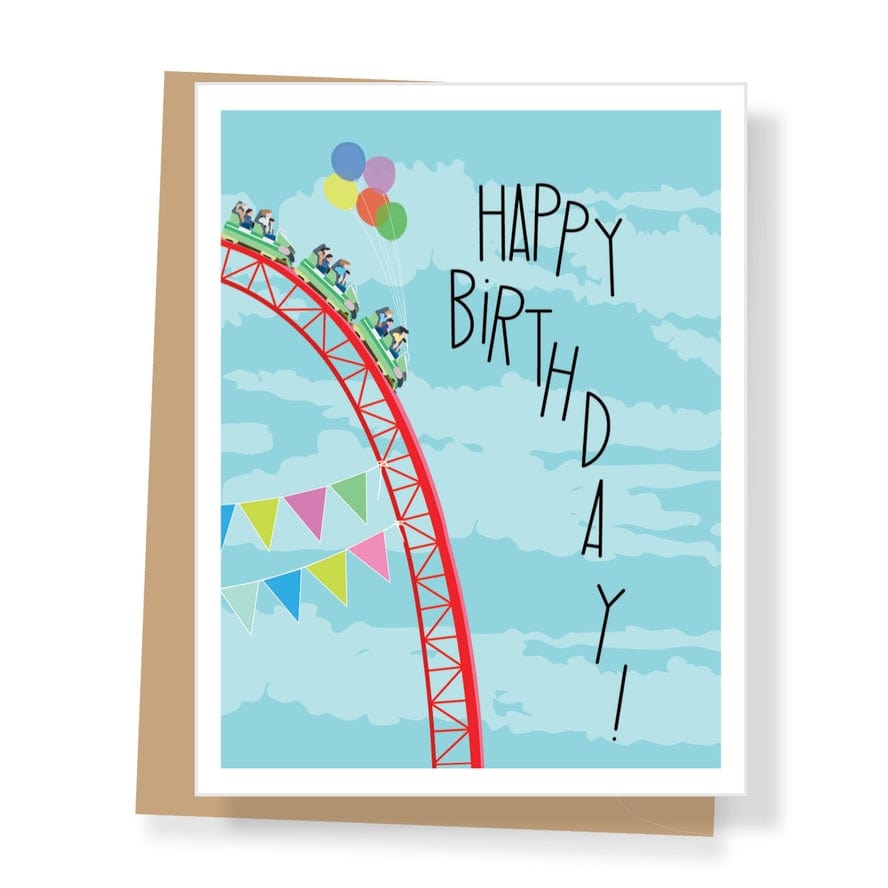 Apartment 2 Cards Apartment 2 Cards Roller Coaster Birthday Greeting Card - Little Miss Muffin Children & Home