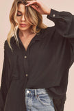Aemi + Co Aemi + Co Delilah Blouse in Black - Little Miss Muffin Children & Home