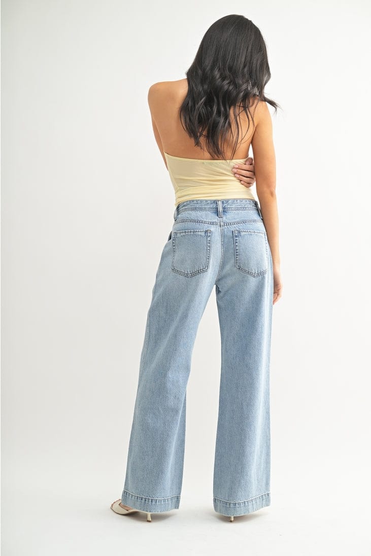 Just Black Denim Lightweight Relaxed Trousers - Little Miss Muffin Children & Home