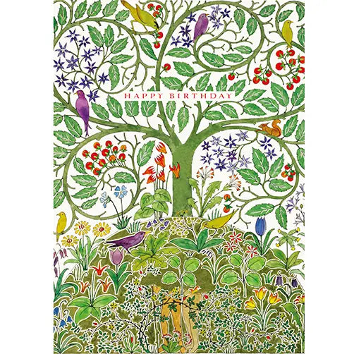 Birthday Tree Paradise Greeting Card Ling Design