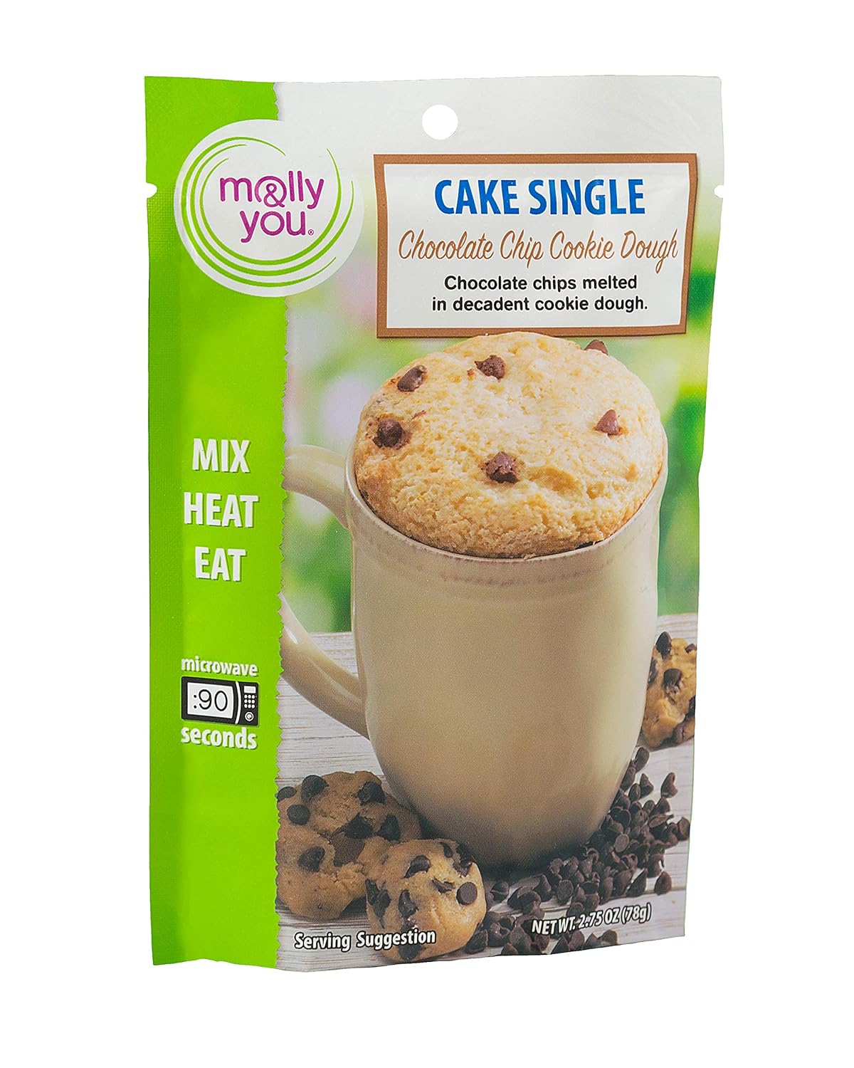 Molly & You Molly & You Chocolate Chip Cookie Dough Cake Microwave Single - Little Miss Muffin Children & Home