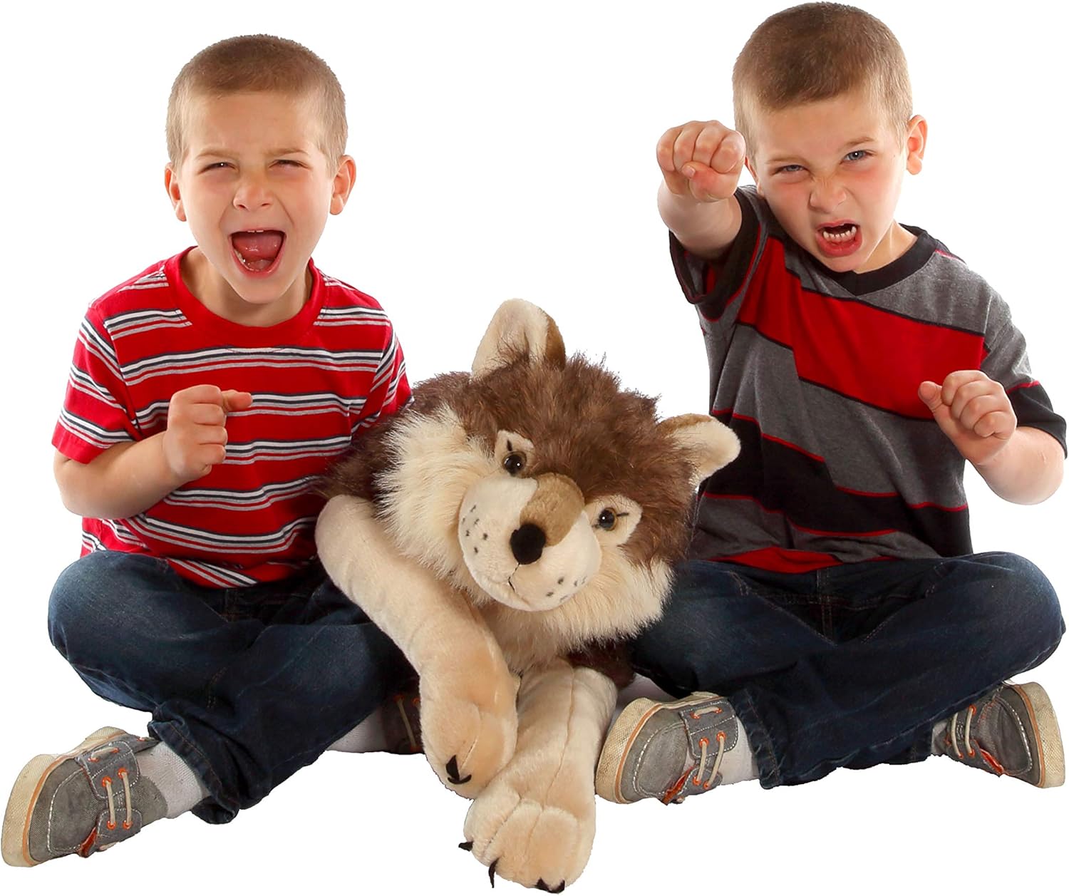 Wild Republic Cuddlekins Jumbo Wolf - Little Miss Muffin Children & Home